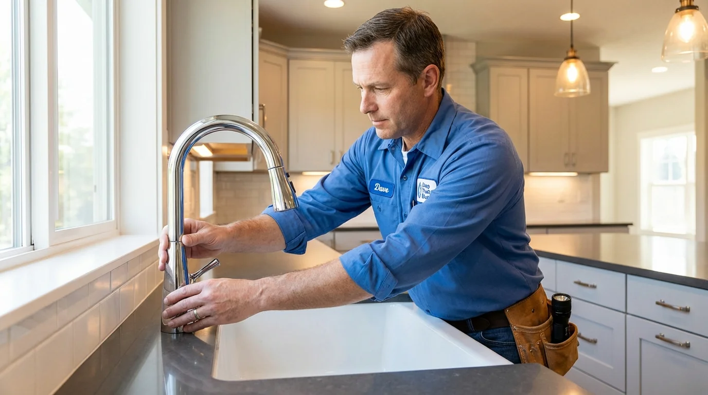 Kitchen faucet installation by Johns Plumbing LLC in Kennesaw